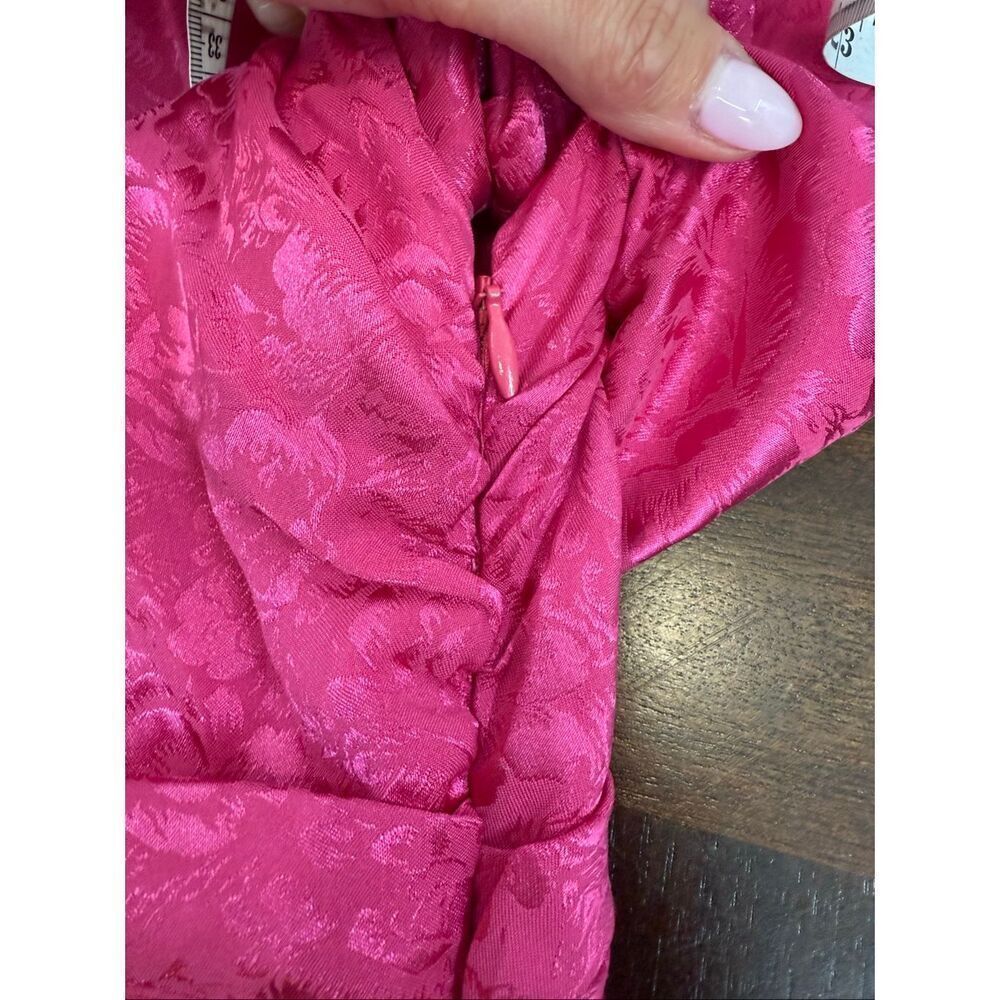 Ronny Kobo Collection Fuchsia Cutout Ruched Mini Dress - Picture 9 of 11